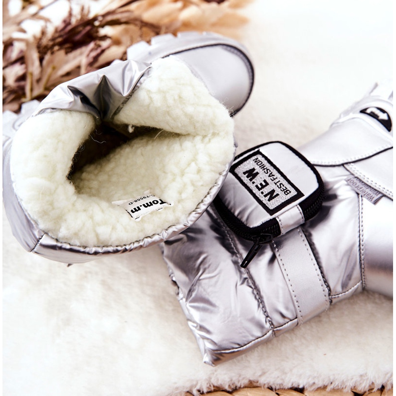 PJ2 Warme Kinder-Schneestiefel mit Niere Silber Nereyda 1