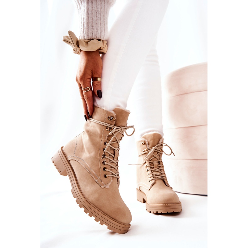 Warme Stiefel Workers Beige Kimmie 1