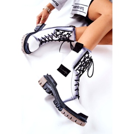 Lederstiefeletten Warme Stiefel Maciejka Weiß 05113-11 schwarz 3