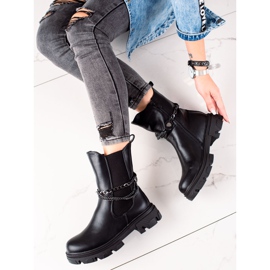 Gogo Aufgewärmte hohe Arbeiter schwarz 2