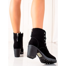 TRENDI geschnürte Arbeiter auf einem Pfosten schwarz 1