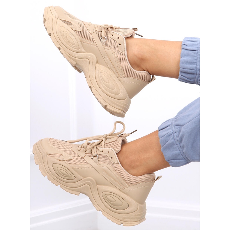 Wally Khaki-Turnschuhe beige 1