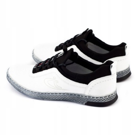 Polbut Herren Leder Freizeitschuhe K24 weiß 5