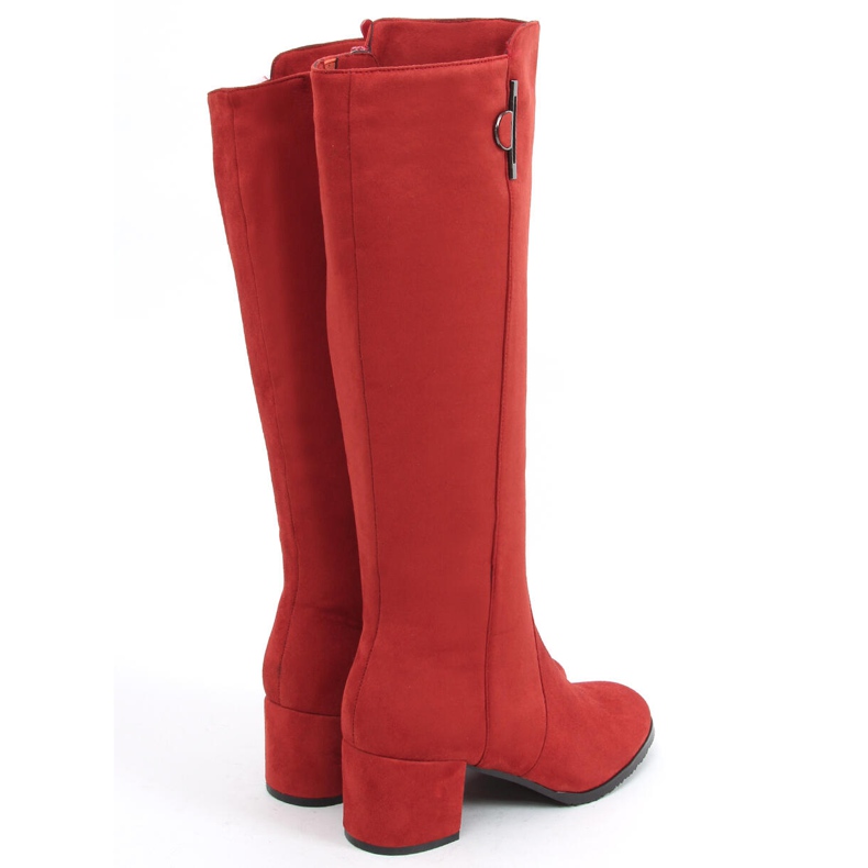 Ritta Purplish Red Stiefel mit niedrigem Absatz rot 2