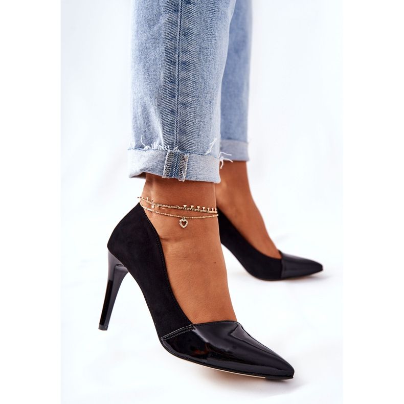 Leder Monnari 0170-020 Heels Schwarz 2