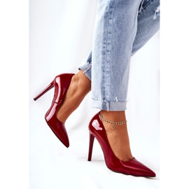 Lackierte High Heels in Spitz Monnari 0220-005 Rot 2