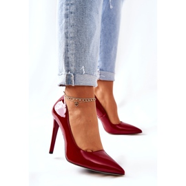 Lackierte High Heels in Spitz Monnari 0220-005 Rot 1
