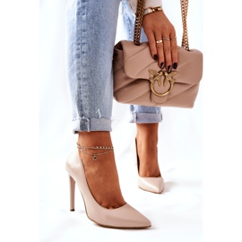 Klassische Monnari 0180-015 Beige High Heels 1