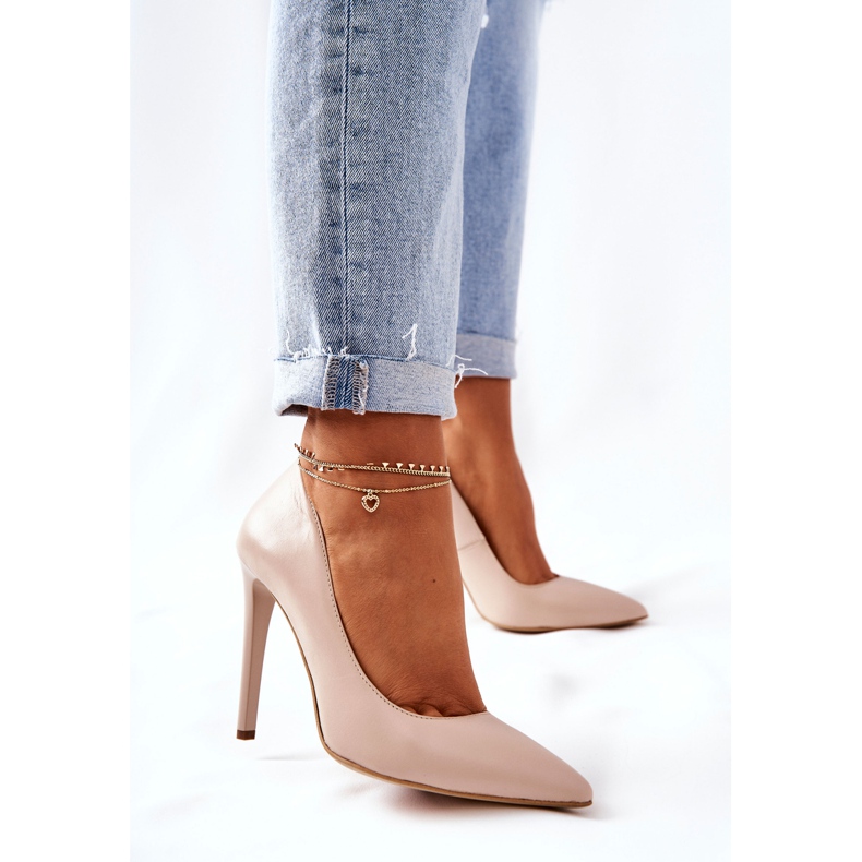 Klassische Monnari 0180-015 Beige High Heels 2