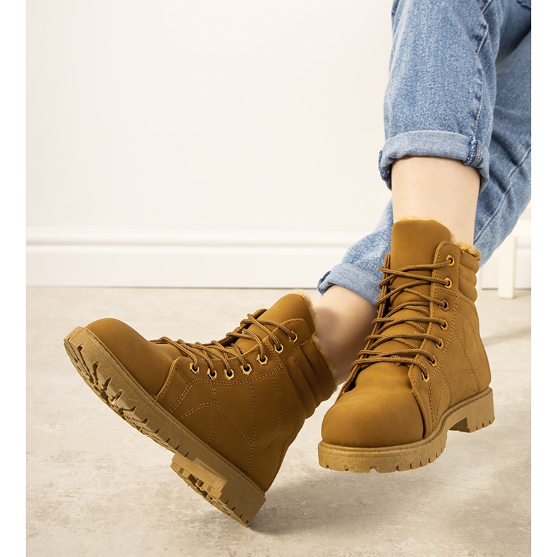 Kamelisolierte Panicucci-Stiefel für Damen braun 1