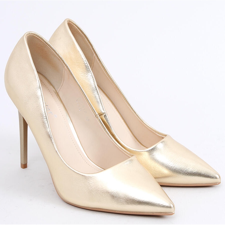 Pumps an einem Absatz Eva Gold golden 2