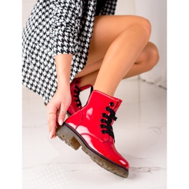 Evento Rot lackierte Stiefel 1