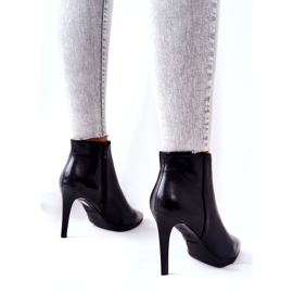 Damenstiefel mit hohem Absatz Sergio Leone BT501 schwarz 1