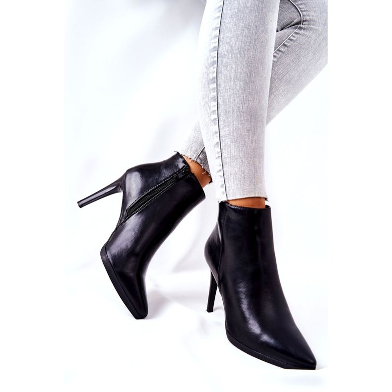 Damenstiefel mit hohem Absatz Sergio Leone BT501 schwarz 2