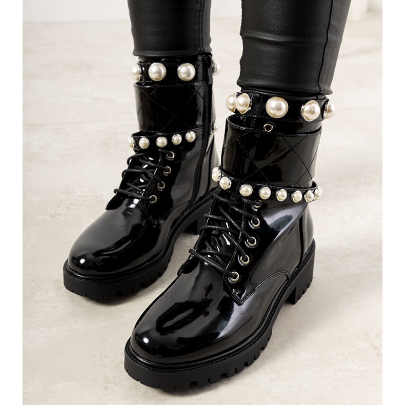 Corso Damenschuhe schwarz lackiert 1