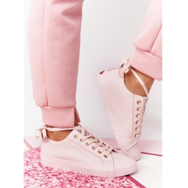 Big Star Damen Sneakers aus Öko-Leder Cross Jeans HH2R4004C Rosa 3