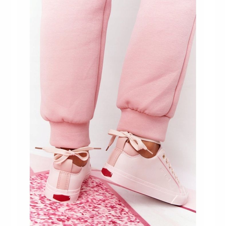 Big Star Damen Sneakers aus Öko-Leder Cross Jeans HH2R4004C Rosa 4