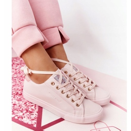 Big Star Damen Sneakers aus Öko-Leder Cross Jeans HH2R4004C Rosa 6