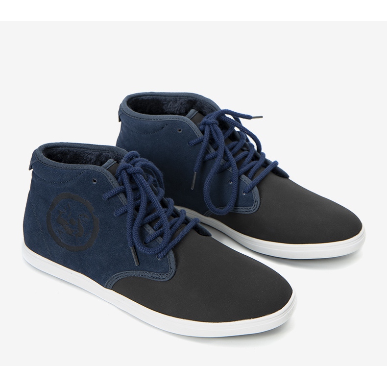 Marineblaue Sportschuhe für Herren Raoul Sneakers navy blau 1