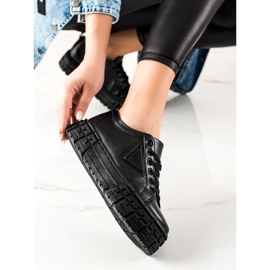 Goodin Sneakers mit Öko-Leder auf der Plattform schwarz 3
