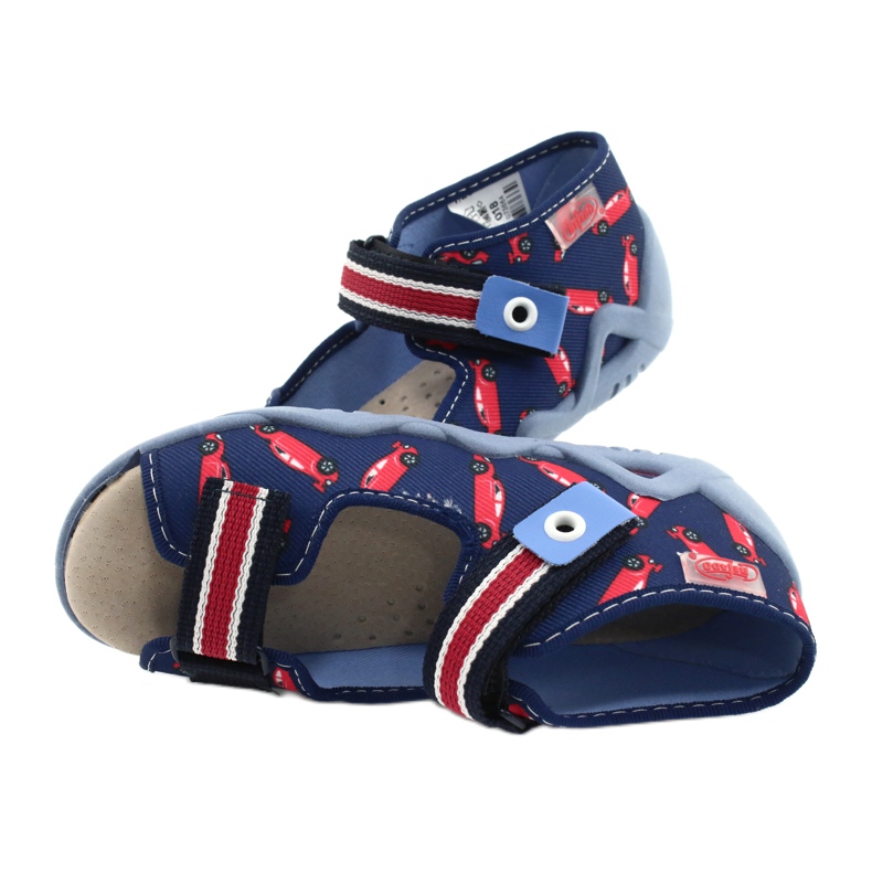 Befado gelbe Kinderschuhe 350P018 rot marineblau 5