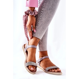 S.Barski Sandalen mit Zirkonia S. Barski 701-18 Grau 2