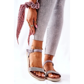 S.Barski Sandalen mit Zirkonia S. Barski 701-18 Grau 1