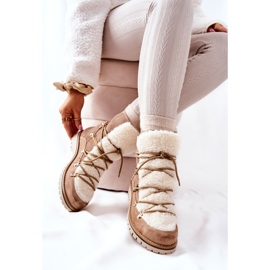 Warme Stiefel Trappers Beige Jiliana 2