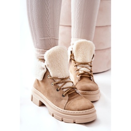 Stiefel Sneakers Warm Gebunden Beige Karley 1