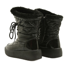 Schwarz gebundene Schneestiefel Filippo DBT3403 3