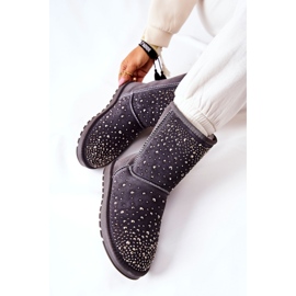 Warmes Mukluki mit Jets Grau Mariella silber- 1