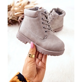 FR1 Kinder-Trapperstiefel mit Reißverschluss Grau Dexter 2