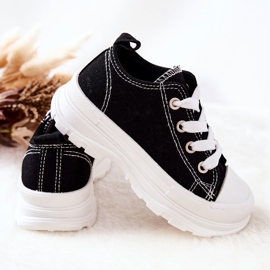 FR1 Kinder-Sneaker auf der schwarz-weißen Travel Time-Plattform 1