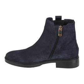 Tommy Hilfiger Interlock Suede Flat Boot W FW0FW05184-DW5 marineblau 1