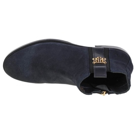 Tommy Hilfiger Interlock Suede Flat Boot W FW0FW05184-DW5 navy blau 2