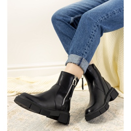 Schwarze isolierte Stiefel von Barga 1