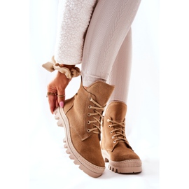 PF1 Warme Wildlederstiefel Camel Annabeth beige 2