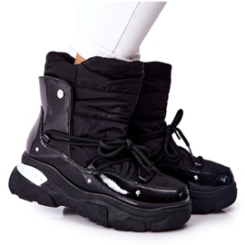 POTOCKI Mit Fell gewärmte Schneestiefel Black Holys schwarz 7