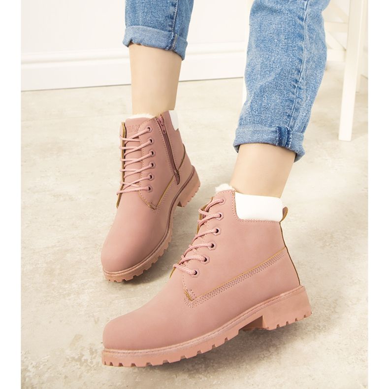 Rosa Gigliola isolierte Damen-Wanderschuhe 1