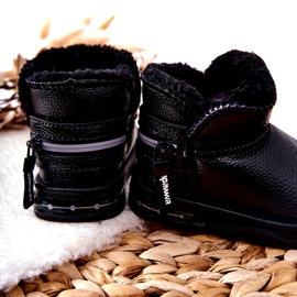 PA1 Kinder Schneestiefel Frosty in Schwarz 1