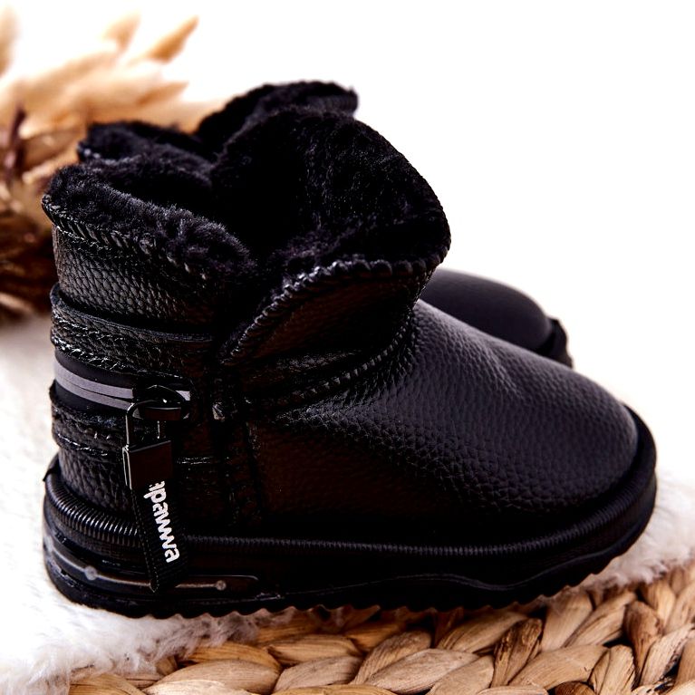 PA1 Kinder Schneestiefel Frosty in Schwarz 2
