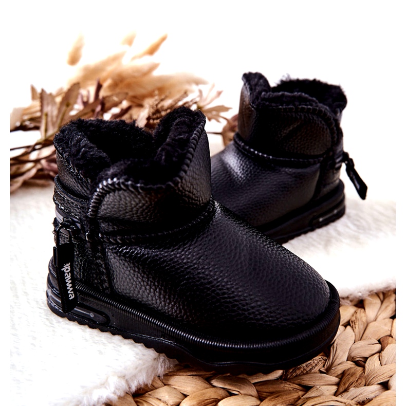 PA1 Kinder Schneestiefel Frosty in Schwarz 4