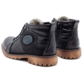 Mario Pala 865MP schwarze Herren Winterstiefel 6