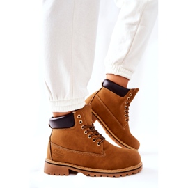 PH1 Damen Trapper Warm Dunkelbeige Crush gelb 3