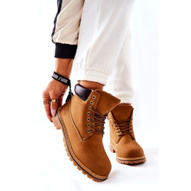 PH1 Damen Trapper Warm Dunkelbeige Crush gelb 4