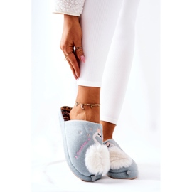 Warme Hausschuhe Blue Rey's Swan blau 2