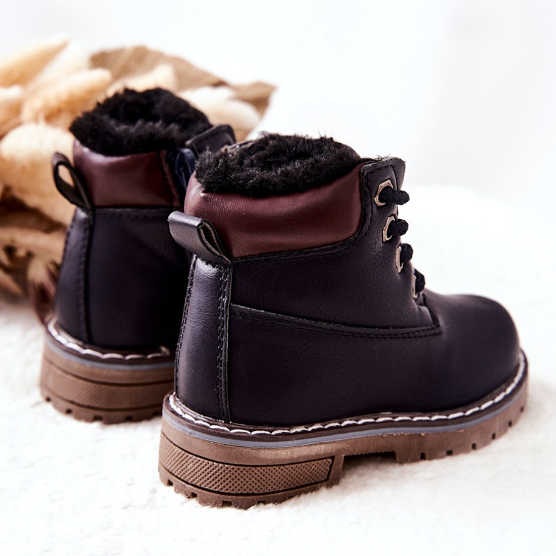 WT1 Warme Trappers Stiefel für Kinder Navy Blue Royals marineblau 1