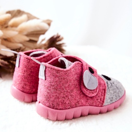 BEFADO S.A. Hausschuhe Befado Myszka 526P104 Rosa-Grau 1