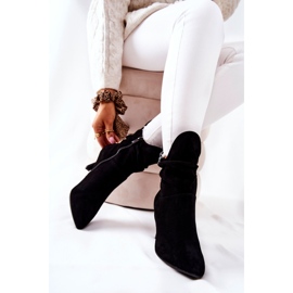 Lederstiefel mit hohem Absatz Laura Messi 2427 Schwarz 2