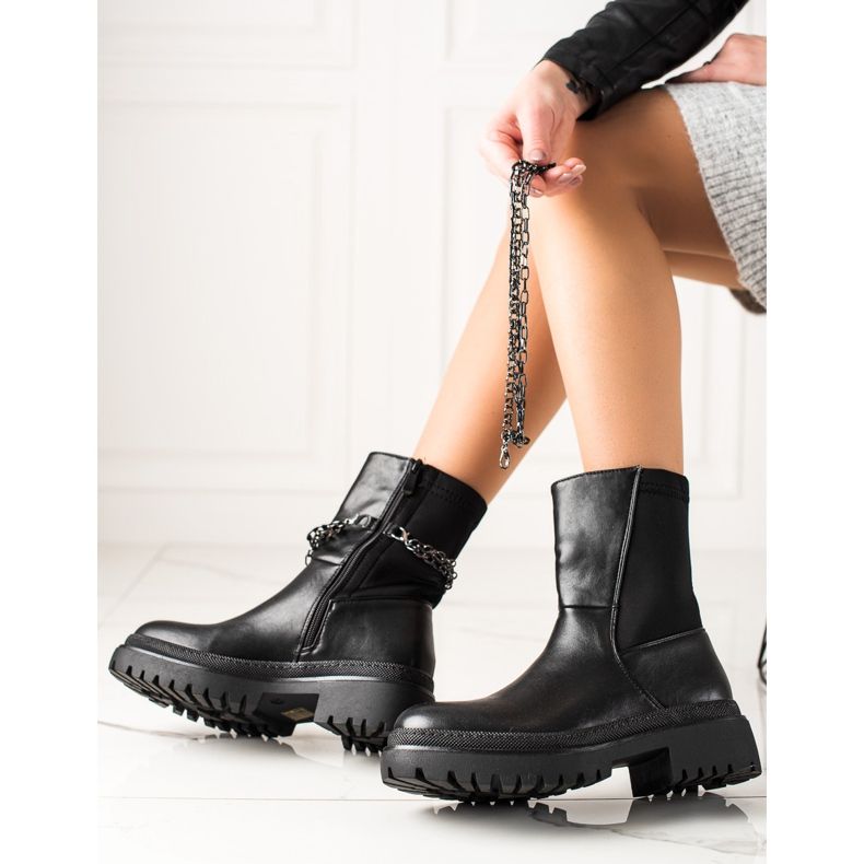 Sixth Sense Modische Taschen mit einer Kette schwarz 1